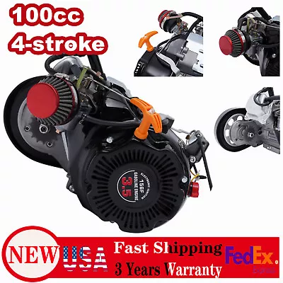 Full Set 100cc 4-stroke Bike Gas Engine Kit Bicycle Modified Motor Kit 3600rpm • $264