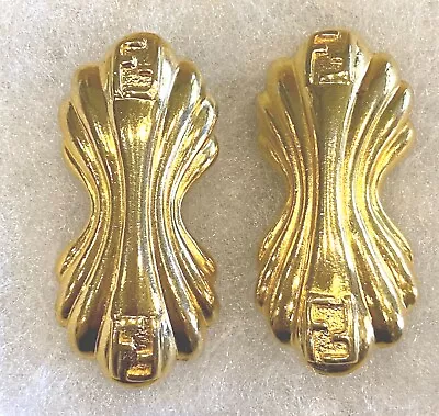 100% Authentic Vintage Fendi Gold Plated Clip Earrings • $459