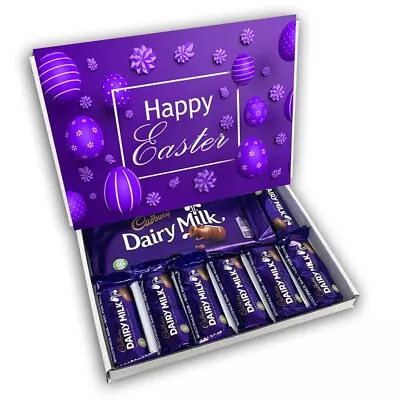 Easter Dairy Milk Chocolate Gift Box Hamper Milk Chocolate Bars Gift Present • £11.99