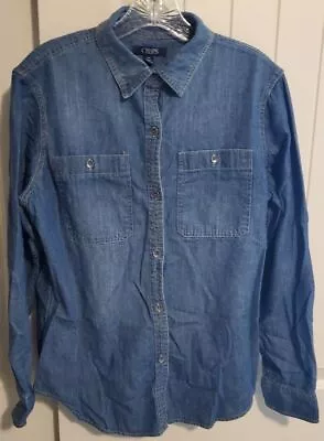 Chaps Button Down Shirt Men's Size Large Denim • $12.99