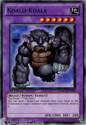 ORCS-EN094 Koalo-Koala Common 1st Edition Mint Yu-Gi-Oh! Card • £0.99