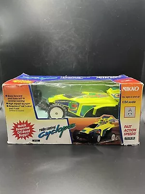 Vtg 1990s Nikko Mini “CYCLOPES” Off-Road Buggy 1/24 Remote Controlled RC Car NOS • $101.89