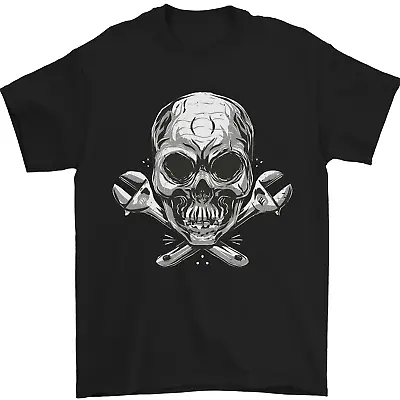 Spanner Skull Mechanic Biker Mens T-Shirt 100% Cotton • £7.99