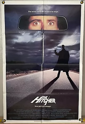 The Hitcher Ff Original One Sheet Movie Poster Rutger Hauer (1986) • $60