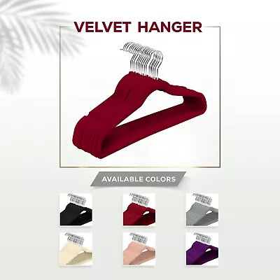 Velvet Hangers Clothes Heavy Duty Non Slip Hangers (30 & 50 Pack) Utopia Home • $79.99