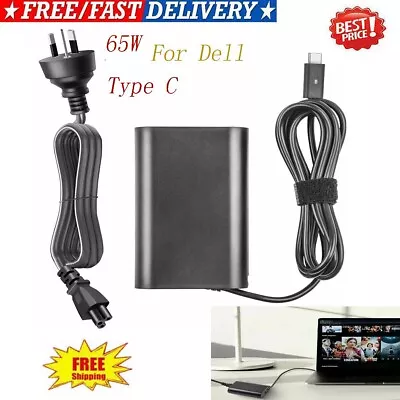 65W Laptop Charger USB-C Type-C For Dell XPS 12 9250 13 9350 Latitude 12 13 7370 • $28.98