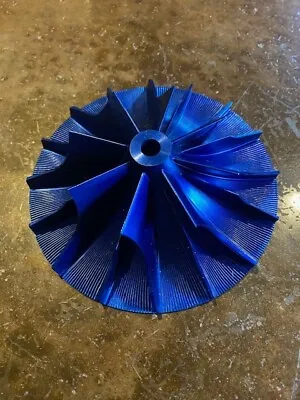 Billet Impeller For Vortech V1 V2 V3 Ti Trim CW Rotation 8/8 Fins Blue Anodized • $486