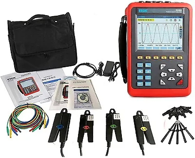 ETCR5000 Power Quality Analyzer 3 Phase Energy Analyzer 4 PCS Current Sensor • $1900