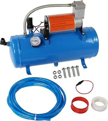 New 150PSI DC 12V Air Compressor With 6 Liter Tank 1.6 Gallon For Train Horns Mo • $169.22