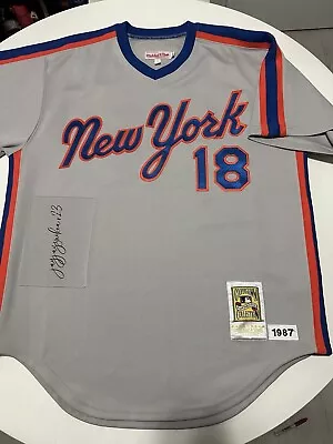 1987 Mitchell & Ness New York Mets Darryl Strawberry Road Jersey Size 48 XL • $325