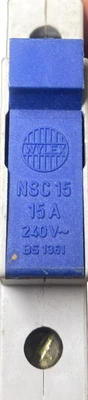 Wylex NSC15 15A Fuse Carrier Complete With Fuse • £1.75