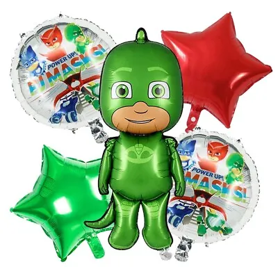 5 PCS PJ Mask Balloons Gekko Balloons Birthday Party Decorations Balloons • $9.99