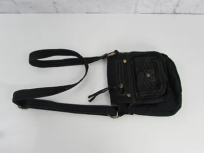 Target- Black Crossbody Bag 100% Cotton 8x7'' • $10