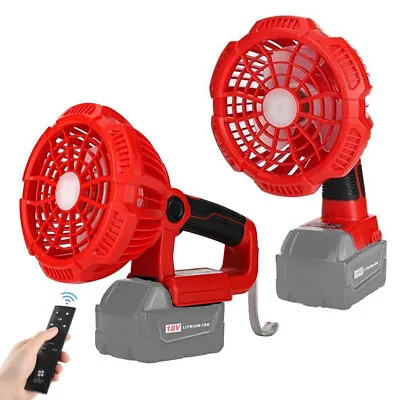 Portable Handheld Fan For Milwaukee 14.4-20V Li-ion Battery LED Light Cordless • $33.29