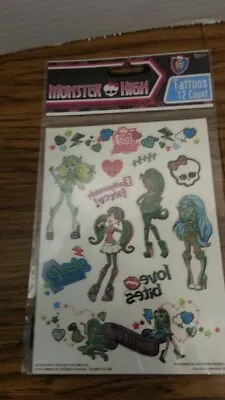 2012 Monster High Sheet Sticker Pack - Mattel Inc. -~0929 • $4.99