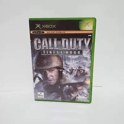 XBOX Call Of Duty Finest Hour Game Complete W/ Manual 2004 COD Activision • $12