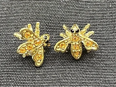 Joan Rivers Bee Earrings Gold Tone Color Vintage Earrings Pierced • $24.95