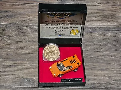 1996 Matchbox Gold Collection Lamborghini Countach/ Coa /coin 1 Of 5000* Limited • $29.99