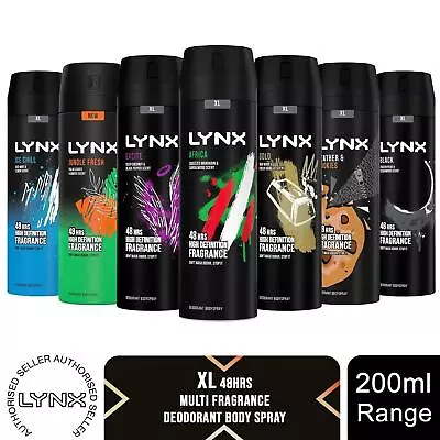 Lynx XL 48-Hour Odour Protection Body Spray Deodorant 3 Or 6 Pack 200ml • £10.49