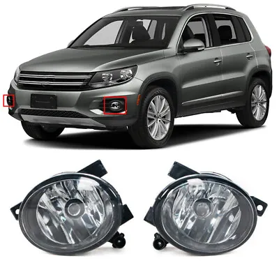 Pair For VW Tiguan 2012 2013-2017 Left & Right Front Clean Lens Fog Light Lamp • $31.90