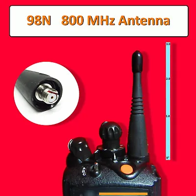 98N Tuned 800 MHz Antenna For Motorola APX7000 MTS2000 MTX8000 VISAR PR1500 STX • $29.99