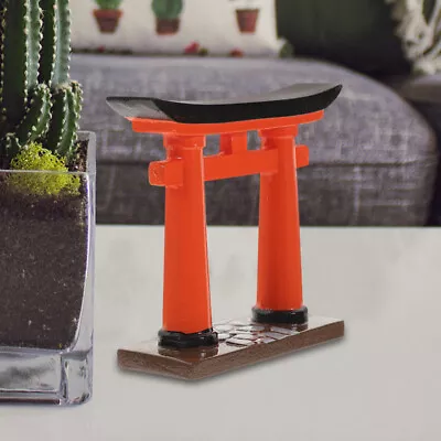2pcs Miniature Torii Gate Aquarium Ornament For Zen Garden-SP • £14.35