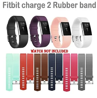 New Fitbit Charge 2 Band Small Large Replacement Silicone Wristband Watch Strap • $8.49