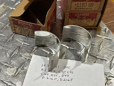 NOS IHC Federal Mogul 1930-1963 International Truck/tractor Rod & Main Bearings • $24.95