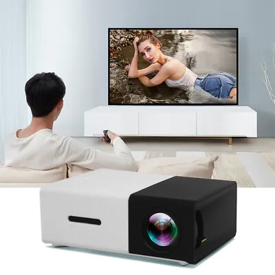 Mini 1080P HD LED Video Projector 3D Office Home Cinema Theater HDMI/USB/TF NEW • $69.22