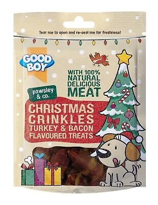 £5.99 • Buy Goodboy Turkey & Bacon Christmas Crinkle Dog Treats Gift 60g, 100% Natural