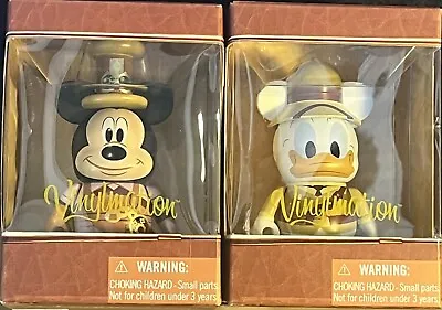 2 Disney Parks 3  Vinylmation Mechanical Kingdom Mickey & Donald Duck Steampunk • $16.99