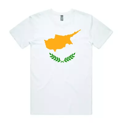 £11.99 • Buy Cyprus Map Flag Printed T Shirt Retro Unisex Adult T Shirt