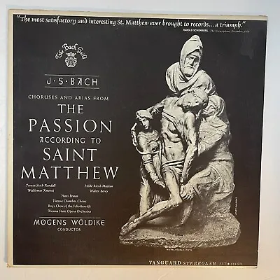 J.S. Bach - The Passion According To Saint Matthew Vinyl LP Vanguard ‎ • $14.99