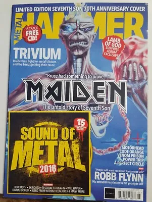 Metal Hammer UK May 2018 Issue 308 Iron Maiden Trivium FREE SHIPPING CB • $19.99