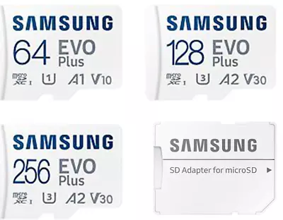 £8.99 • Buy 64GB 128GB 256GB Samsung Micro SD SD XC 4K Class 10 Memory Card 130MB/s RETAIL