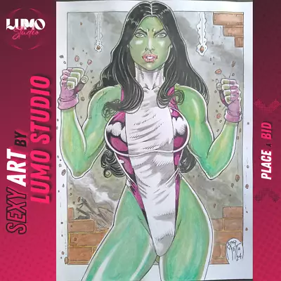 She-Hulk (09 X12 ) By Jay Motta - Lumo Studio Original Comic Art • $13.99