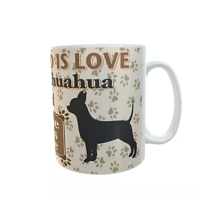 All You Need Is Love Personalised CHOOSE DOG NAME Ceramic Cup Coffee Mug Gift • £12.50