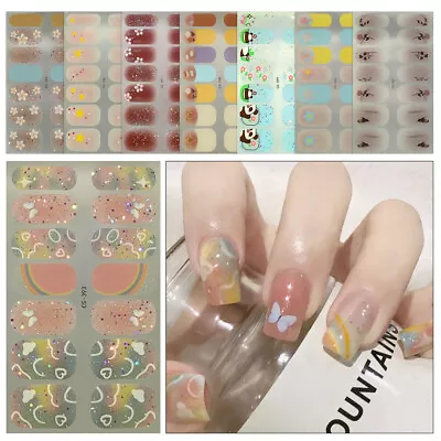 Waterproof Nail Wraps Nail Art Nail Decal Fashion Nail Stickers  Salon • $5.27