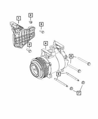 Genuine Mopar A/C Compressor Bracket 68229587AB • $147.24