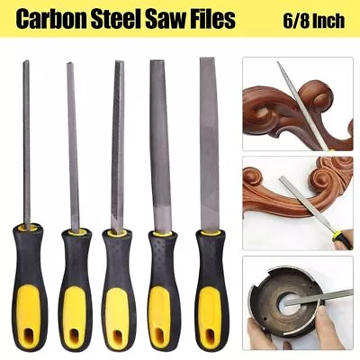 Hand Tools Hand File Grinding Rasp Sharpener Carbon Steel Saw Files  Wood • £4.44