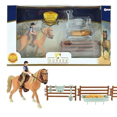 £39.49 • Buy Horses Pro Play Set Brown Horse With Rider And Accessories Toys From 3 Years