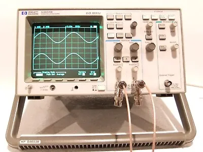 Hp 54603b 60 Mhz Storage Oscilloscope With Probes Ac Cord Manual On Disc - Exc • $199.99