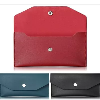 PU Leather Cash Envelope Wallet Ultra-thin Money Binder Organizer  Male Female • $7.28