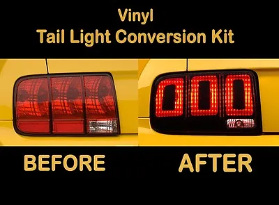 2005-2009 Mustang 2013 Style Vinyl Tail Light Tint Conversion Kit 2010 Smoke  • $39.50