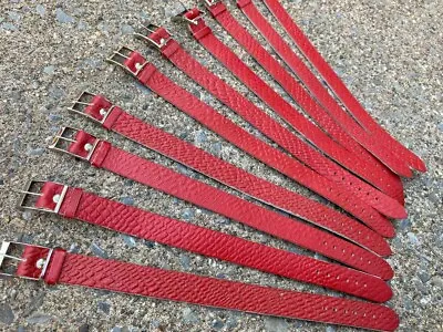 3pcs Vintage USSR Watch Strap Band Kirovskiye K-43 ORIGINAL Soviet 15mm RED RARE • $22.20