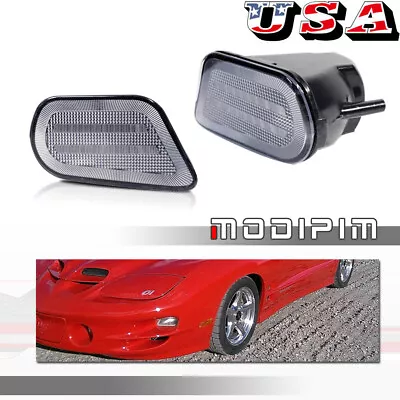 Clear Lens Front Bumper Turn Signal Light Housing Kit For 98-02 Pontiac Firebird • $29.99