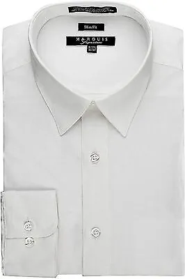 Marquis 009SL Dress Shirt Slim Fit White • $29.99