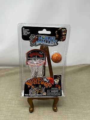 World's Smallest Official NERF HOOP NERFoop Basketball/Goal/Net Mini Toy • $9.99