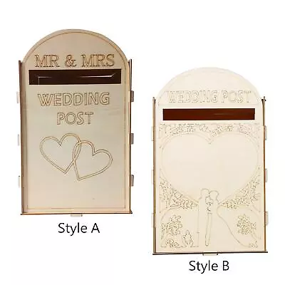 Wedding Card Box Wedding Decorations Decorative Mailbox Envelope Gift Card Box • $38.60