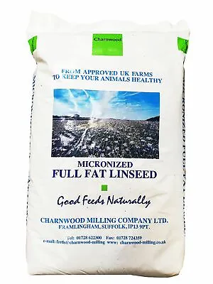 £37.17 • Buy Charnwood Milling Micronised Full Fat Linseed Meal 20 Kg Enhanced Horse Feed
